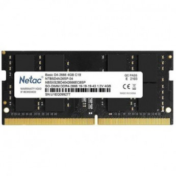 Оперативная память 4Gb DDR4 Netac NTBSD4N26SP-04