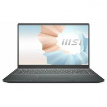 Ноутбук MSI Modern 14 B11MOU-1240RU Core i7 1195G7 16Gb SSD512Gb Intel Iris Xe Graphics 14 IPS FHD 1920x1080 Windows 11 Pro dark grey русская клавиатура, 9S7-14D334-1240